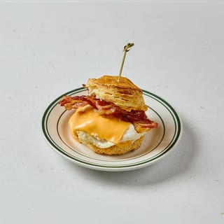 Egg & Cheese + Bacon Biscuit "Banjo"